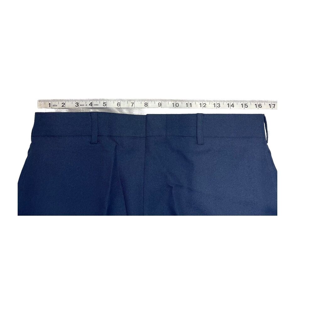 Spartacus Dress Pants Men's 33 Short Navy Blue 100% Polyester Mid-Rise Formal - Picture 5 of 8